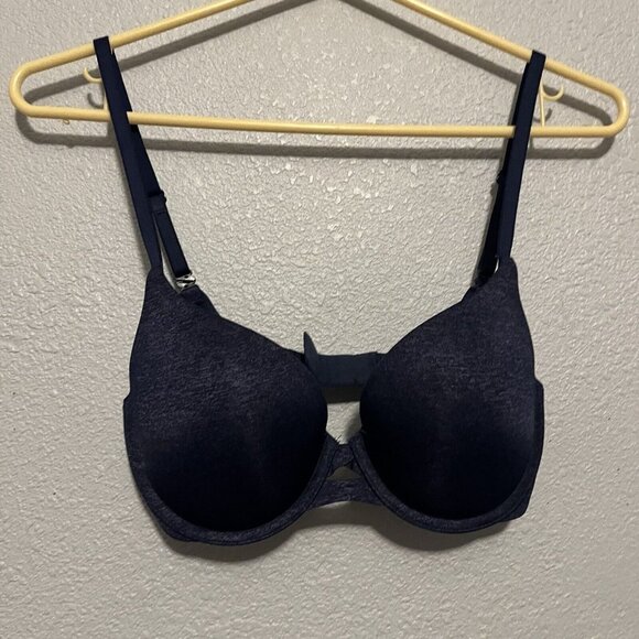Victoria's Secret Other - Victoria's Secret Perfect Shape Bra Women 32D Blue Full Coverage T-Shirt Push Up